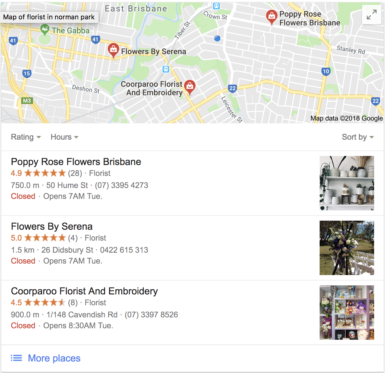 Florists On Google